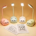 thumbnail image 3 of Cartoon Cute Pet Animal Bear Pig Cat Dog USB Recharge Lamp Night Eye Protection LED White Warm Battery Desk Table Lig Child, 3 of 5