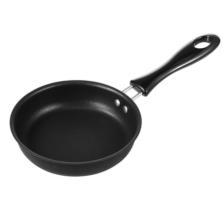BESTOYARD Nonstick Cast Iron Frying Pan with Lid for and Cleaning Ideal for Home and Outdoor Use 12CM Black