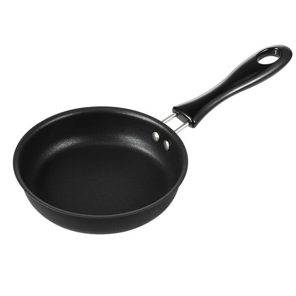 BESTOYARD Nonstick Cast Iron Frying Pan with Lid for and Cleaning Ideal for Home and Outdoor Use 12CM Black