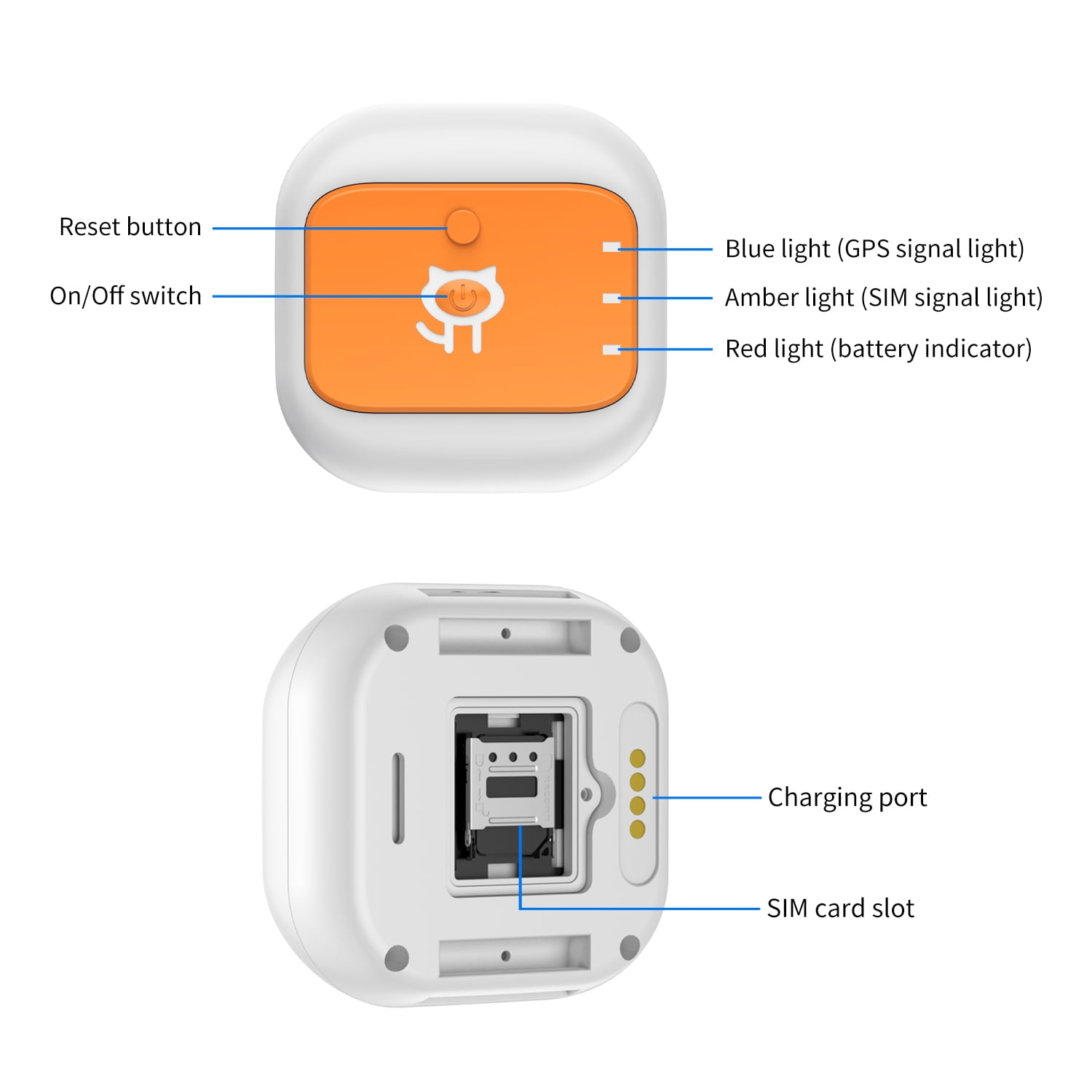 4G Pet GPS Tracker with Real-Time Positioning, Long Standby & Geofence Alerts – Multi-Band Waterproof Locator for Dogs, Cats & Outdoor Pets