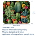 thumbnail image 5 of Cactus 8.3x9.8 Inch Square Desk Mat with Non-Slip Rubber Bottom for Office and Gaming – Printed Mouse Mat, Desk Mat, Gaming Mouse Pad, 5 of 6