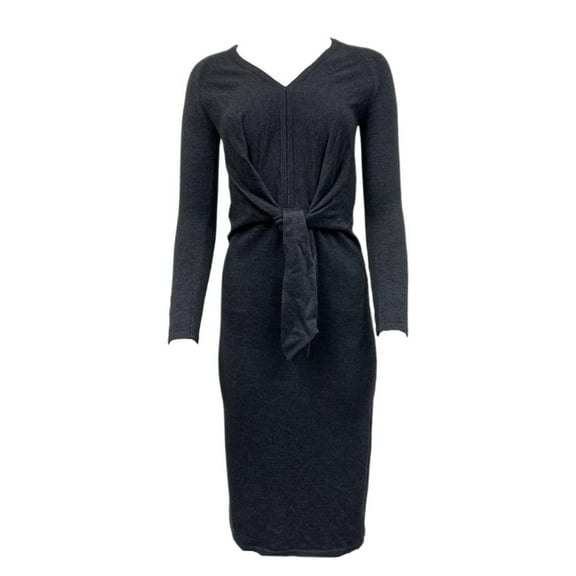 HEARTLOOM Women's Adrian Knit Midi Dress, Charcoal, XS