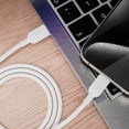 thumbnail image 6 of onn 10 ft USB-C to USB-C Charging Cable, USBIF Certified, White - Compatible with iPhone 16/15 Series, Samsung Galaxy, Note, Pixel Devices, iPad Pro, 6 of 8