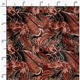 thumbnail image 2 of Soimoi Leaf Printed, Poly Canvas Fabric, Decor Sewing Fabric by The Yard 56 Inch Wide,Decorative Fabric for Curtains Tote Bags, Rust Brown, 2 of 6