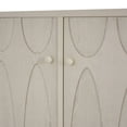 thumbnail image 3 of Christopher Knight Home Modern Coastal 4-Door Sideboard, Storage Cabinet with Adjustable Shelves, Bleach White, 3 of 9