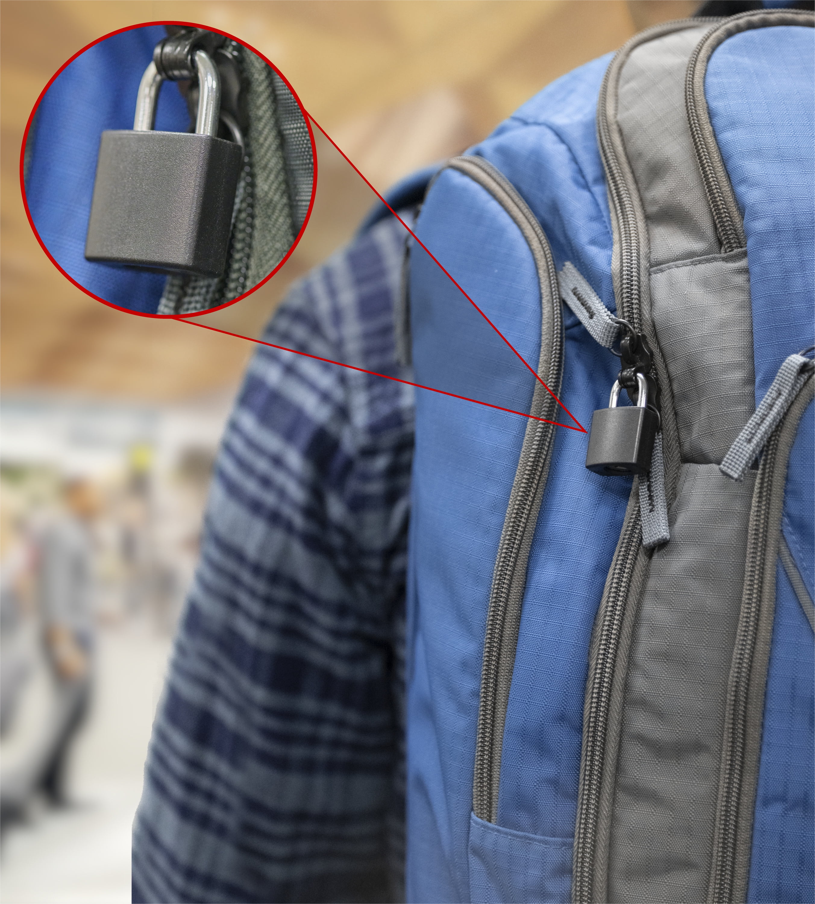 Hyper Tough Covered Aluminum 20mm Keyed Padlock with .4-in Shackle, 4-Pack