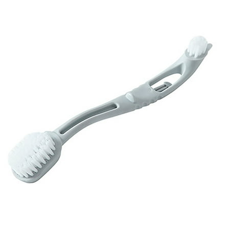 

Xunyuan Multifunction Double Head Anti-slip Curved Handle Shoes Washing Cleaning Brush