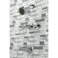 thumbnail image 2 of Kingston Brass KBX8131DPL Paris Three-Handle Tub and Shower Faucet, Polished Chrome, 2 of 3