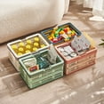 thumbnail image 4 of Dsscvnef Foldable Plastic With Handle Collapsible Crates for Organizing Folding Car Storage Crate Grocery Shopping and Picnic Stackable Storage for Kitchen Living R, 4 of 4