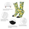 thumbnail image 3 of Lsque Lemon1 Printed Men's Crew Socks, Soft Durable Breathable Moisture-Wicking with Odor Control Cotton socks, 3 of 5