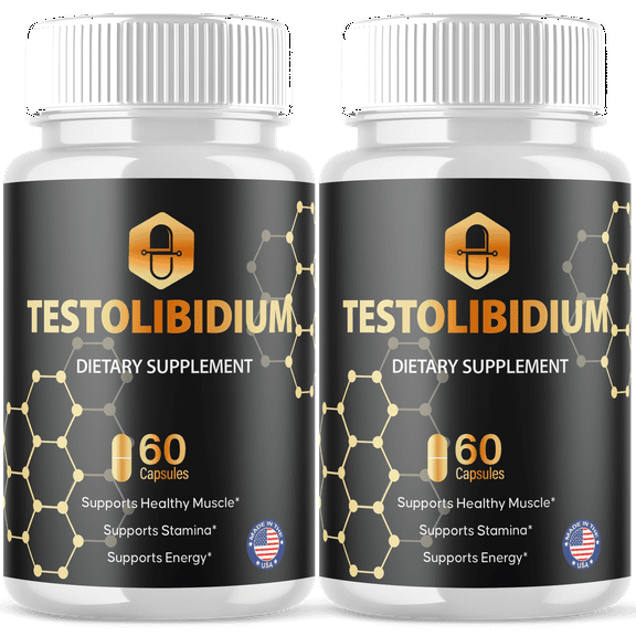Testolibidium Advanced Formula Pills All Natural Vitamin Supplement 120 Capsules