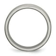 thumbnail image 2 of Titanium Grooved and Beaded 6mm Polished Band, 2 of 6