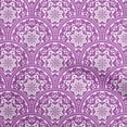 thumbnail image 1 of oneOone Rayon Purple Fabric Floral Craft Projects Decor Fabric Printed By The Yard 56 Inch Wide, 1 of 6
