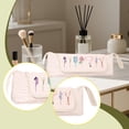 thumbnail image 4 of Bolsa de viaje para herramientas de peluquería, estuche de viaje para plancha, bolsa de maquillaje personal multiusos portátil. Beige, 4 of 6