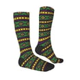 thumbnail image 3 of Fotbe Carnival Mardi Gras print Women's Men's Novelty Crew Socks Cotton Socks Knee High Socks for Walking,Running,Nurses,Pregnancy, 3 of 9