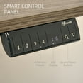 thumbnail image 4 of Vinsetto Electric Height Adjustable Standing Desk with 54" Desktop, Sit Stand Home Office Desk with Memory Button Control and Anti-Collision System, Teak/Black 54" L, 4 of 9