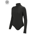 thumbnail image 4 of Luxtrada Women's Star Bodysuit Turtleneck Women Long Sleeve Bodysuit Women Leotard Turtleneck Bodysuits Stretchy Shapewear, 4 of 10