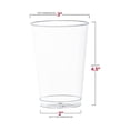 thumbnail image 3 of Smarty 12 oz. Crystal Clear Round Disposable Plastic Party Cups 500ct, 3 of 6