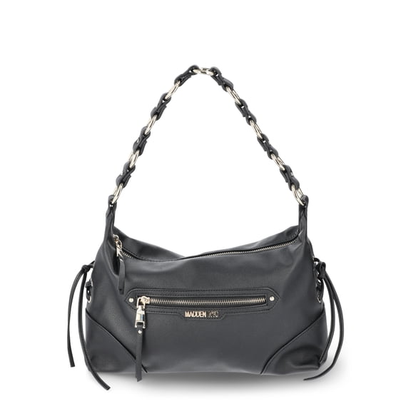 Madden NYC Women's Grommet Shoulder Handbag, Black