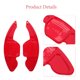 thumbnail image 3 of BESTYASH 1Par Paletas Extendidas Para Volante En Aluminio Rojo Con Textura Forjada Para Uso, 3 of 7