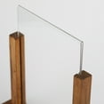 thumbnail image 7 of M&T Displays Contemporary Desktop Menu Holder with Acrylic U Type Pocket, Portrait Table Top Sign Holder, Ad Frame for Restaurant, Store, Wedding, Party, Event (2 Pack) (Dark Wood, 5.5x8.5), 7 of 7