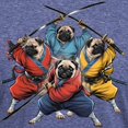 thumbnail image 3 of CafePress - Pugs Ninja T Shirt Men's Deluxe T Shirt - Mens Tri-blend T-Shirt, 3 of 4