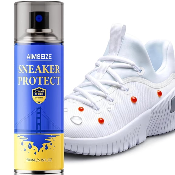 Aimseize Waterproof Spray for Sports Shoes and Basketball Shoes Nano Waterproof Formula Repels Water Dirt 6.76 Ounces,1Pcs.