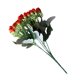 thumbnail image 5 of Ramo de rosas artificiales simulación floral decoración oficina en casa plástico falso flor rosa, naranja rojo 2 piezas sidaley HA8203-09B, 5 of 6