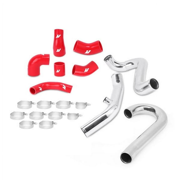 Mishimoto MMICP-EVO-01RD Intercooler Pipe Kit Compatible With Mitsubishi Lancer Evo 7/8/9 2001-2007 Red