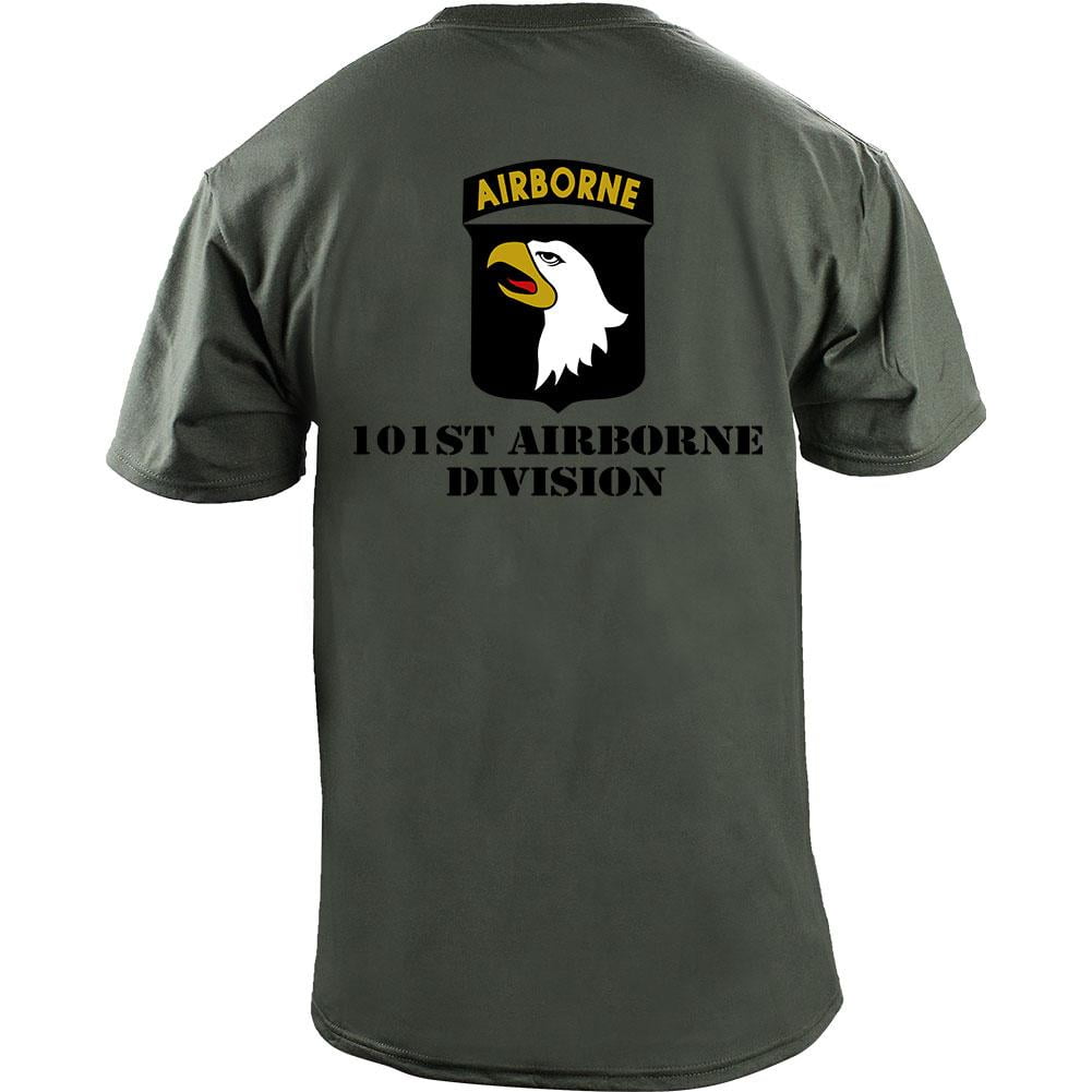T-shirt Airborne 101e - 100% Coton, Création Artisanale, Différentes Tailles (préciser)