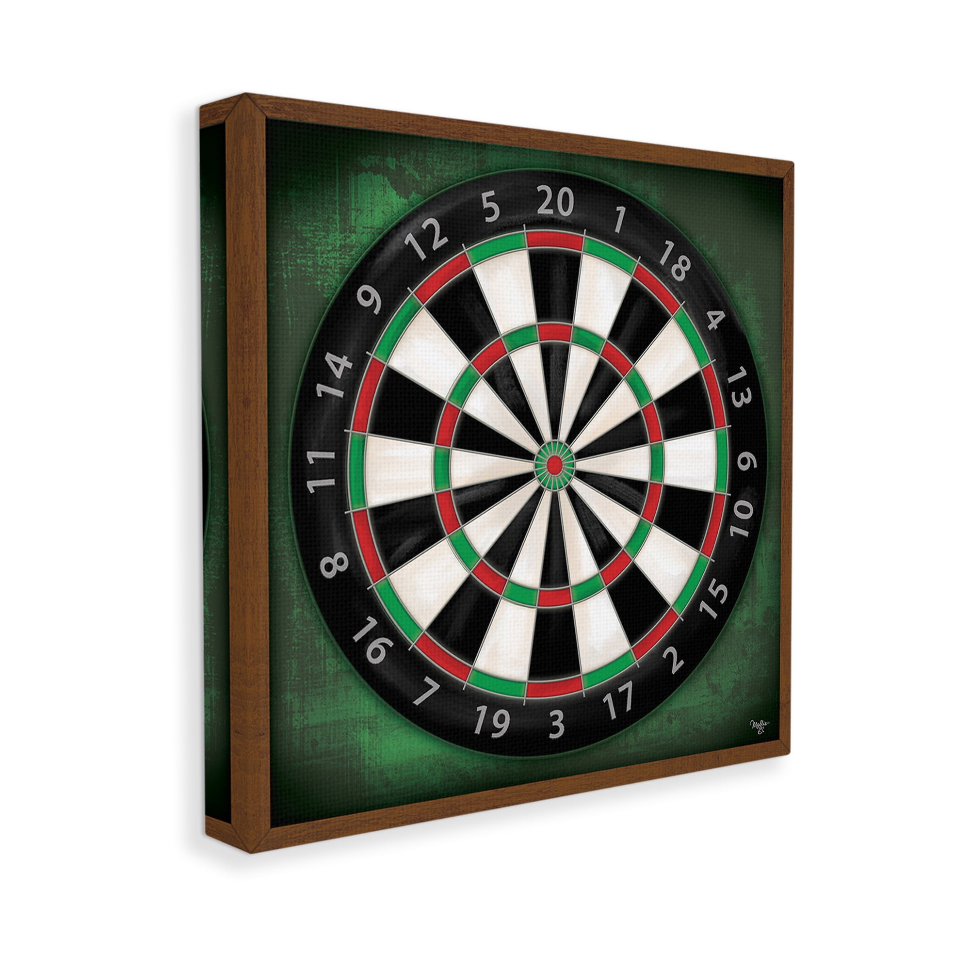 Stupell Industries Traditional Darts Game Sports Painting Gallery Wrapped Canvas Art Print Wall Art, 17 x 17