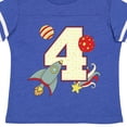 thumbnail image 4 of Inktastic 4th Birthday Outer Space Theme Boys or Girls Toddler T-Shirt, 4 of 5