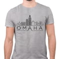 thumbnail image 2 of Skyline Omaha Nebraska Shirt Unisex Small Grey, 2 of 5