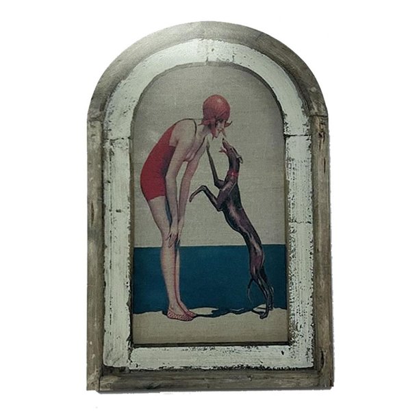 Swimming Wall Art Bathroom Decor Retro Bathroom Wall Painting