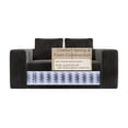 thumbnail image 5 of S-HOME 2-Seater Corduroy Couch Easy To Transport Sofa In A Box Ideal For Living Room Bedroom Use，Black, 5 of 9