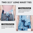thumbnail image 6 of Blue Wave Marble Pattern Apron-Garden Aprons for Women with Pockets-Cotton Linen Waterproof Kitchen Cooking Gardening Aprons Adjustable for Kitchen,Cooking,BBQ and Salon 33x27 Inch, 6 of 7