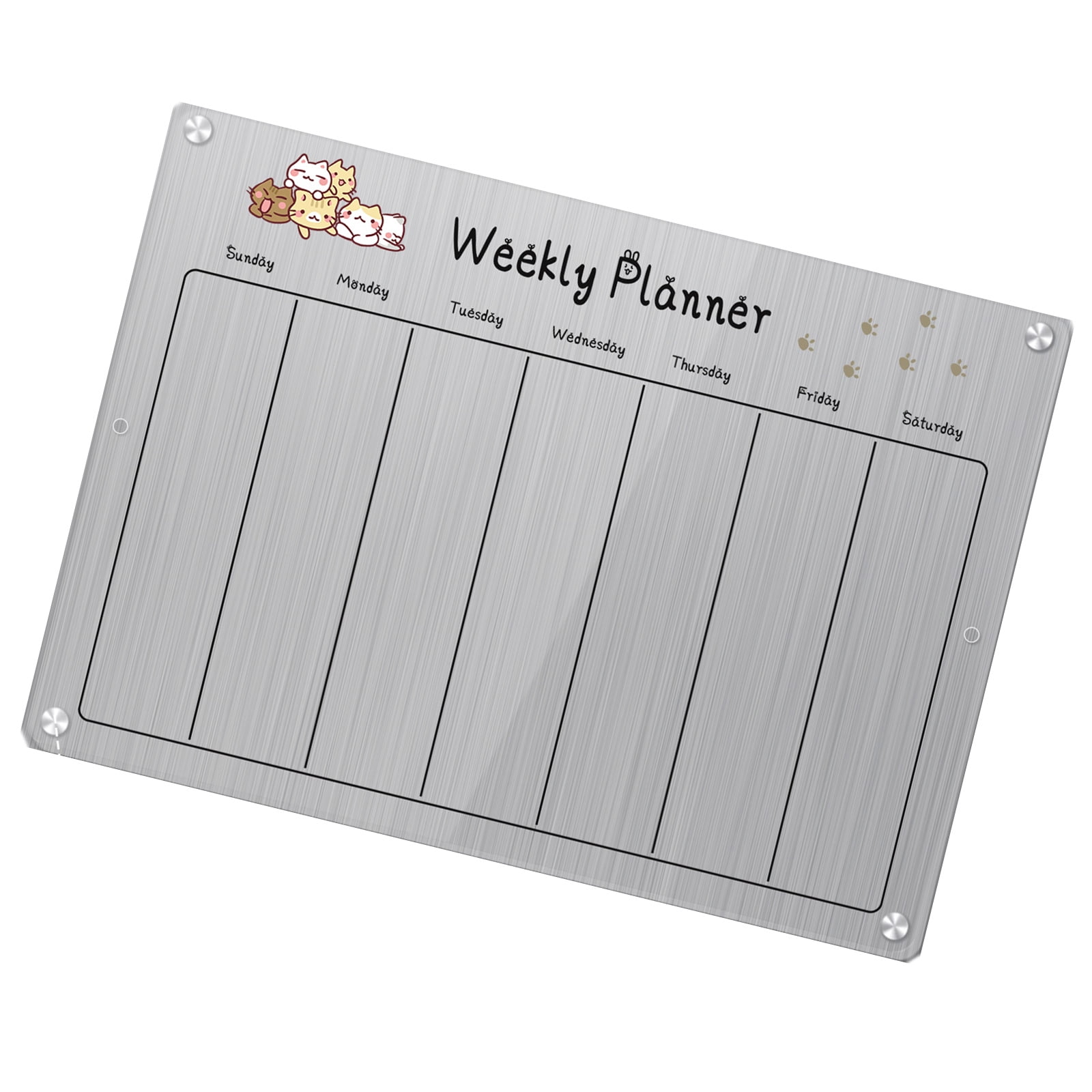 Acrylics Fridge Calendar Weekly Monthly Calendar Planner Calendar Memo Board Fridge Checklist Board