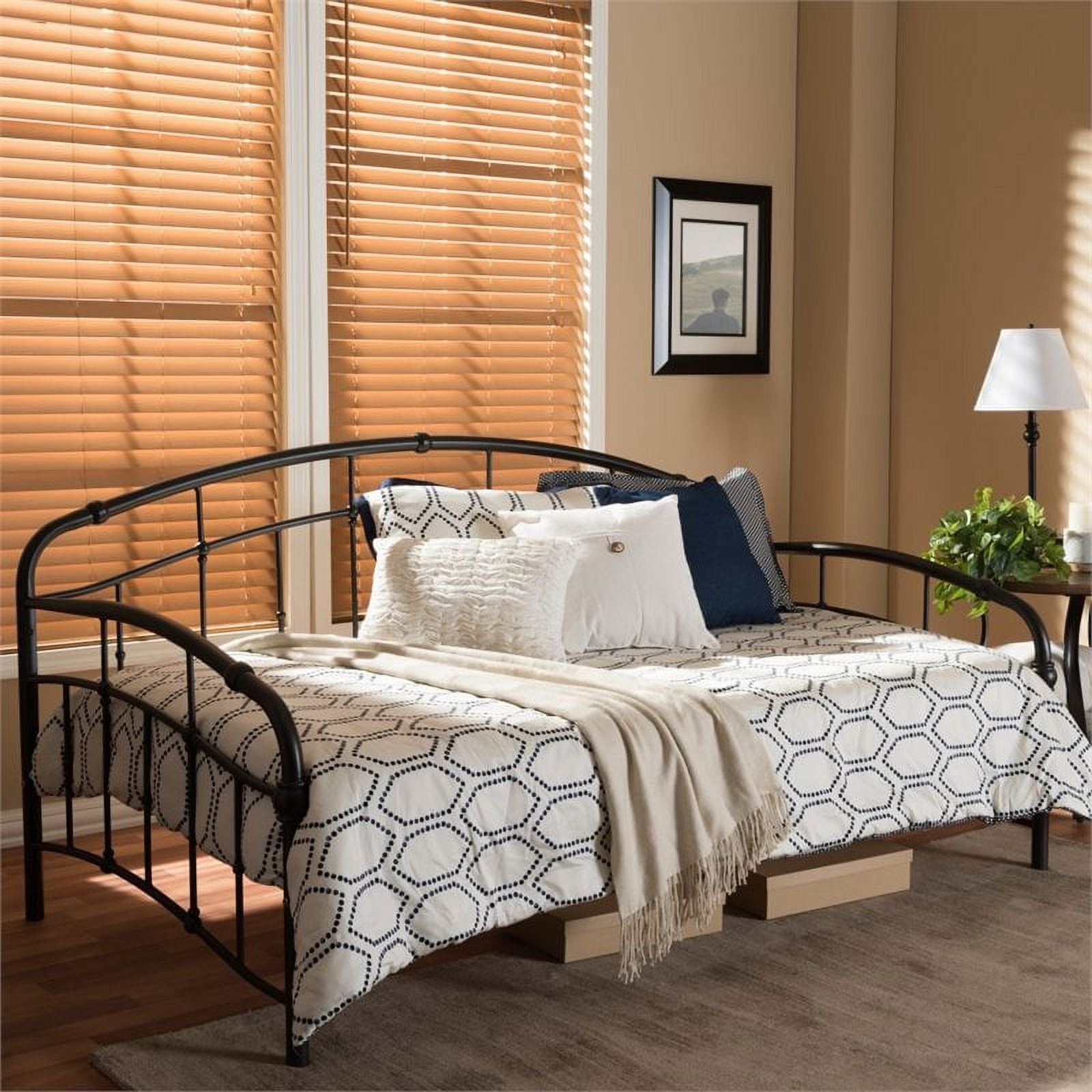 Hawthorne Collections Transitional Metal Twin Daybed in Bronze - image 2 of 6