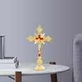 thumbnail image 3 of Relics Crucifix Jesus  Crucifix Home Chapel Prayer Golden, 3 of 8