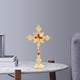 thumbnail image 4 of Reliquias de la Iglesia Figuras Crucifijo Jesucristo en el estrado Cruz Crucifijo de pared Dorado, 4 of 9