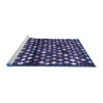 thumbnail image 2 of Ahgly Company Machine Washable Indoor Round Abstract Blue Contemporary Area Rugs, 6' Round, 2 of 4