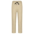 thumbnail image 2 of Angala Toddler Boys School Pants Tapered Leg With Pockets And Drawstring Fall Casual Boys Baggy Trousers Size 4-5 Years Beige, 2 of 7