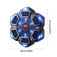 thumbnail image 2 of Peggybuy Machine de Boxe Musicale Machine d'Entraînement Compatible Bluetooth Équipement d'Exercice Mural Rechargeable Machine d'Entraînement de Boxe Intelligente pour Réponse, 2 of 9
