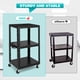 thumbnail image 4 of Av Carro 26 Inch Altura 2-Layer Av Carro Media Carro con Power Strip cm de Alturaeavy- cm de Profundidaduty Av Car con 4 Móvil Casters y 2 Locking Brakes para Oficina y Schools, 4 of 7