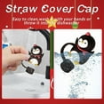 thumbnail image 5 of 6PCS Christmas Straw Cover Cap for Stanley Cup, Silicone Straw Topper for Stanley 30&40 Oz Tumbler with Handle, 10mm Drinking Straw Tip Covers for Christmas Gifts, 5 of 10
