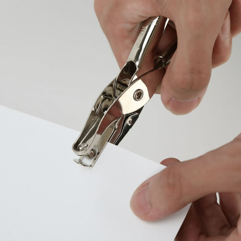 Pen+Gear Single Hole Punch, Steel, Silver 