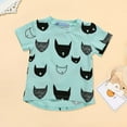 thumbnail image 2 of Fashion New Summer Cartoon Printed Boys Girls Short Sleeve Round Neck T-Shirt With Irregular Hem Child Clothing Streetwear Dailywear Outwear, 2 of 9