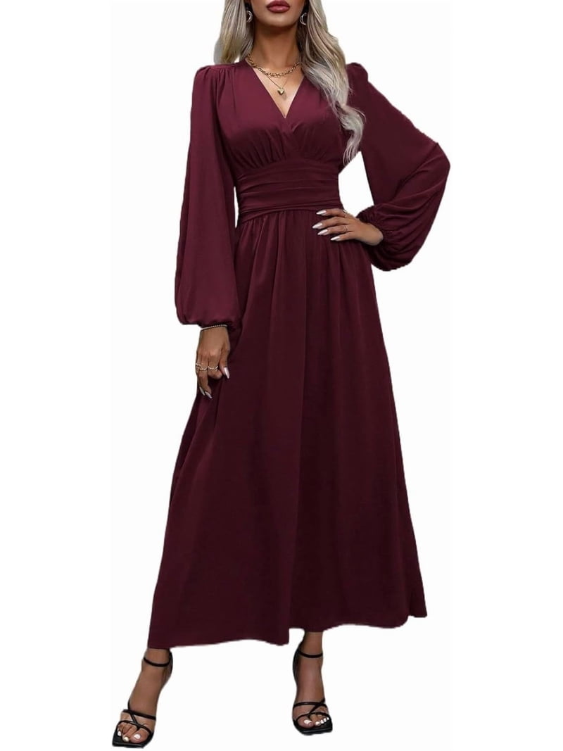 slim fit dress slacks Katelyn Velvet Wrap Maxi — Dark Olive