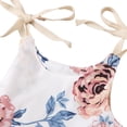 thumbnail image 6 of Kiapeise Baby Girl Romper Floral Halter Bodysuit One Piece Jumpsuit Outfit, 6 of 6