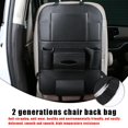 thumbnail image 3 of Bolsa de almacenamiento para respaldo de asiento de automóvil Bolsa organizadora de múltiples bolsillos de cuero PU (Negro) Tmvgtek Accesorios para autos y motos, 3 of 9